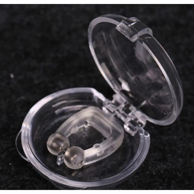 Silicone Magnetic Anti Snore Devices Stops Snoring Apnea Nose Clip Sleep Tray Sleeping Aid with Case For Adults And Kids Stopper Ring Nasal Dilator Easy Breathe Silent Sleep