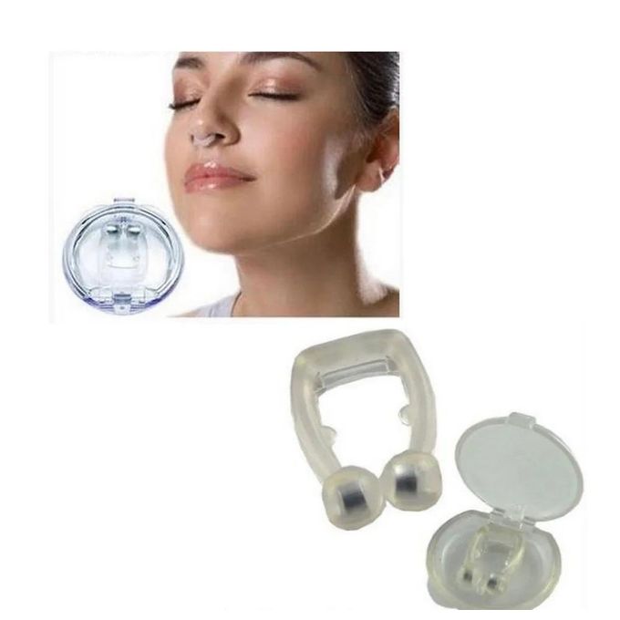 Silicone Magnetic Anti Snore Devices Stops Snoring Apnea Nose Clip Sleep Tray Sleeping Aid with Case For Adults And Kids Stopper Ring Nasal Dilator Easy Breathe Silent Sleep
