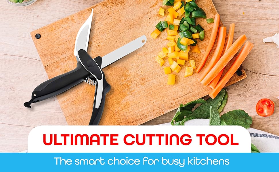 2-in-1 Clever Cutter Kitchen Scissors Ultimate Cutting Tool – Premium Kitchen Essential | Clearance Sale on Kilimall