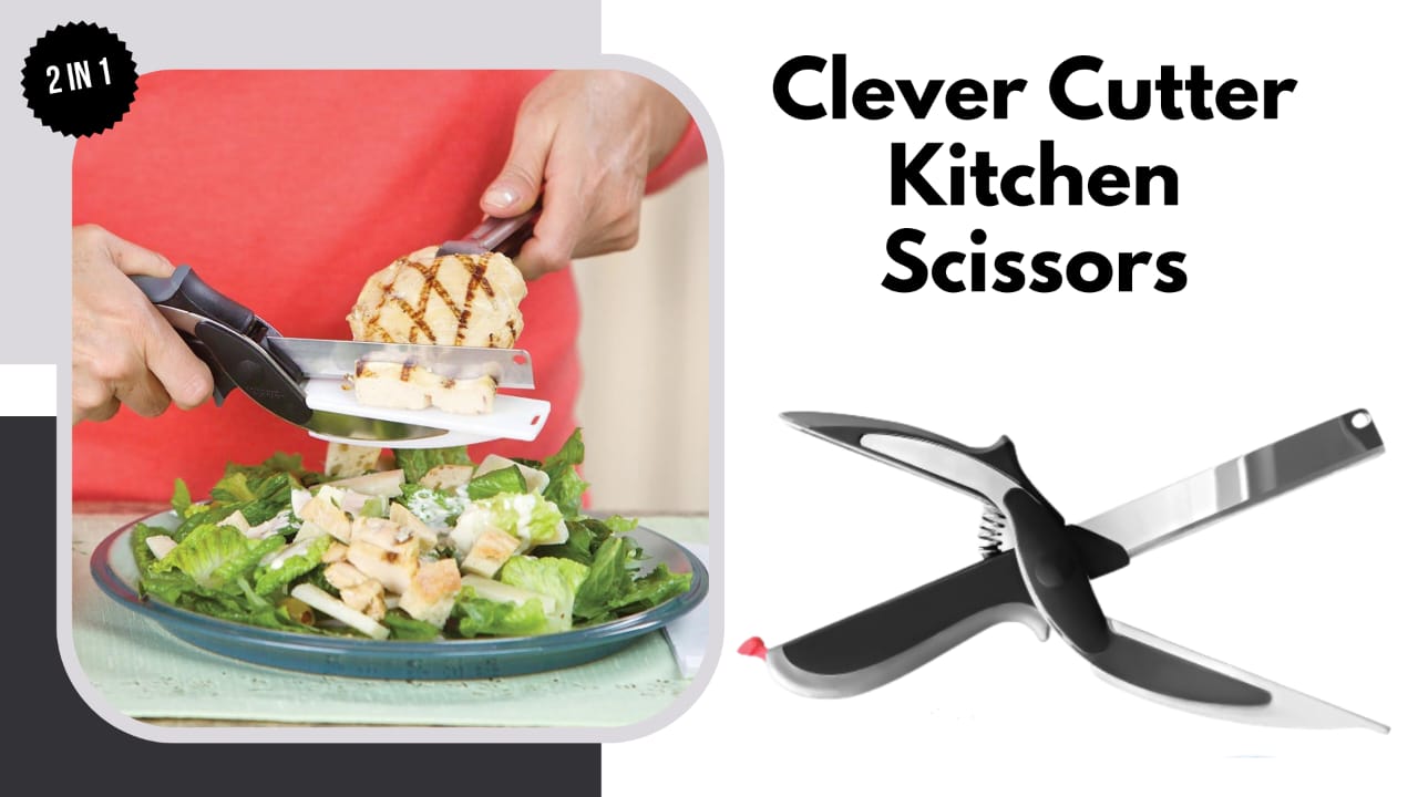 2-in-1 Clever Cutter Kitchen Scissors Ultimate Cutting Tool – Premium Kitchen Essential | Clearance Sale on Kilimall