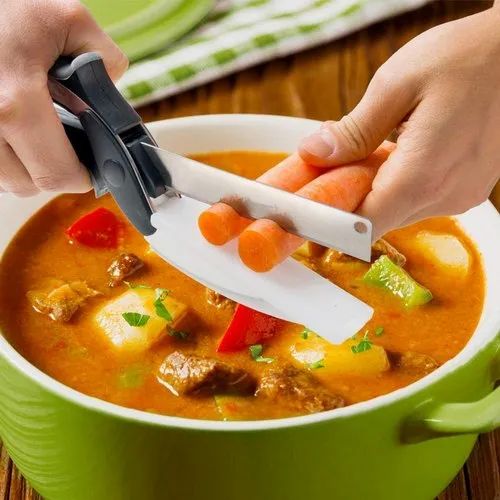 2-in-1 Clever Cutter Kitchen Scissors Ultimate Cutting Tool – Premium Kitchen Essential | Clearance Sale on Kilimall