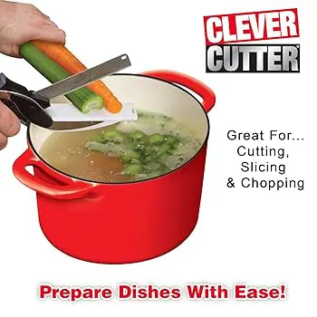 2-in-1 Clever Cutter Kitchen Scissors Ultimate Cutting Tool – Premium Kitchen Essential | Clearance Sale on Kilimall