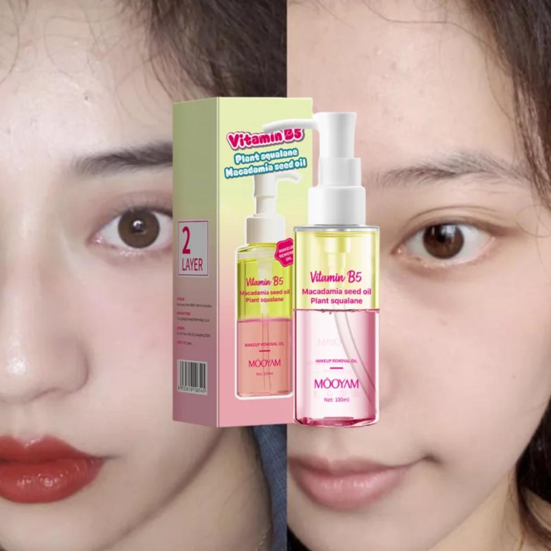 Mooyam Makeup Remover Oil - Gentle 2-in1 Cleansing Balm for Waterproof Mascara & Long Lasting Makeup | For All Skin Types 100ml