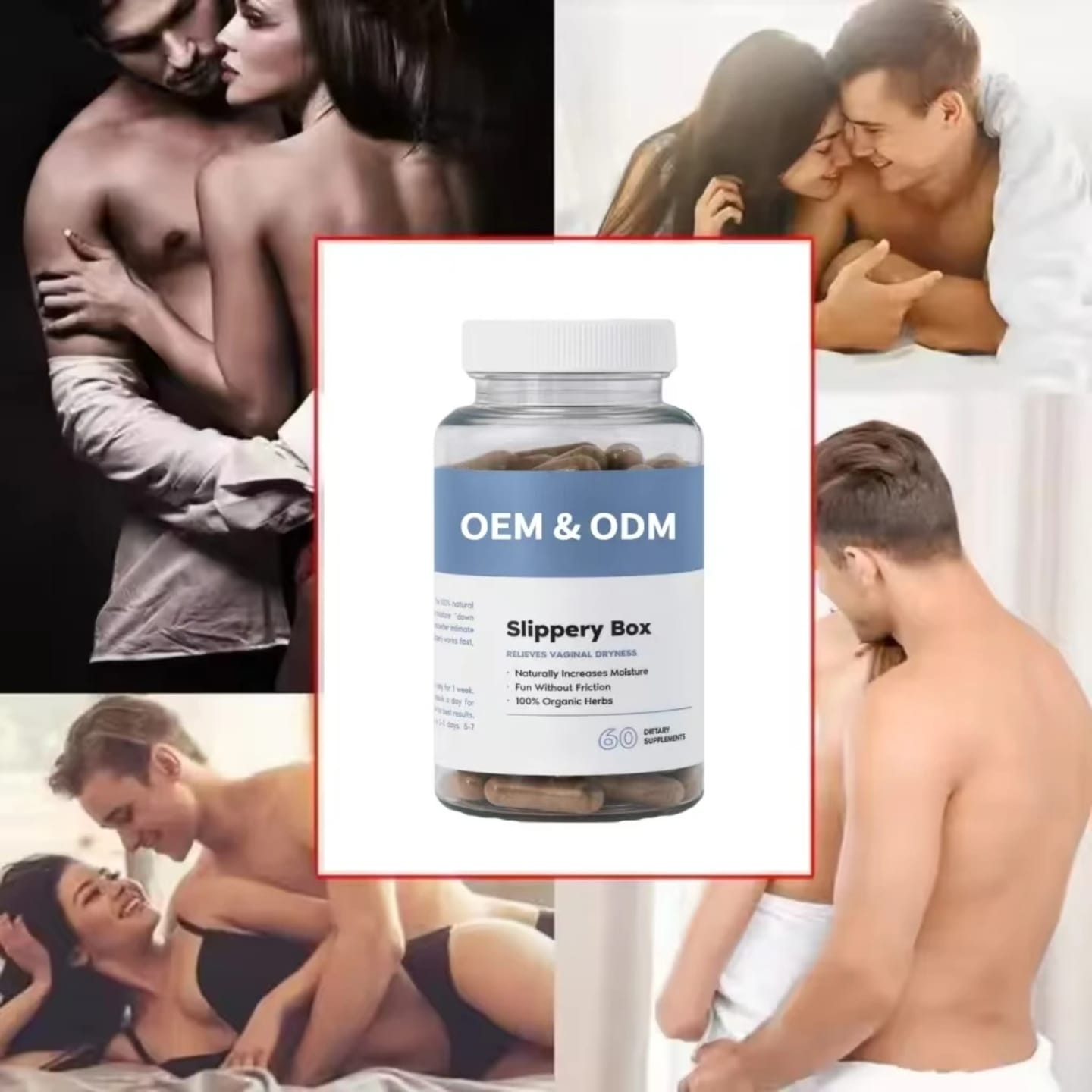 Slippery Elm Herbal Capsules – Natural Vaginal Moisture & Lubrication Support, Relieves Dryness, Soothes Irritation, Balances Feminine Health & Promotes Hormonal Comfort