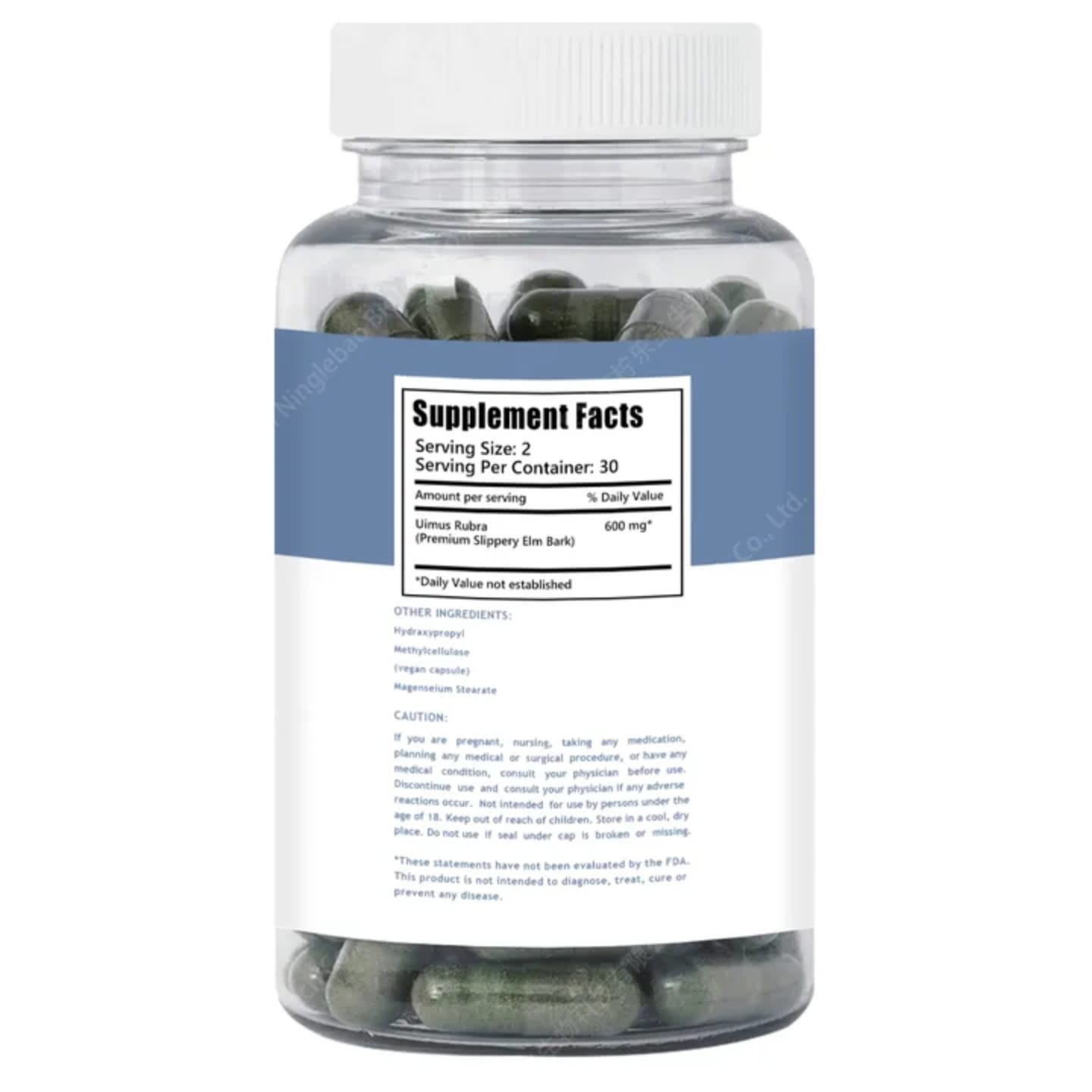 Slippery Elm Herbal Capsules – Natural Vaginal Moisture & Lubrication Support, Relieves Dryness, Soothes Irritation, Balances Feminine Health & Promotes Hormonal Comfort