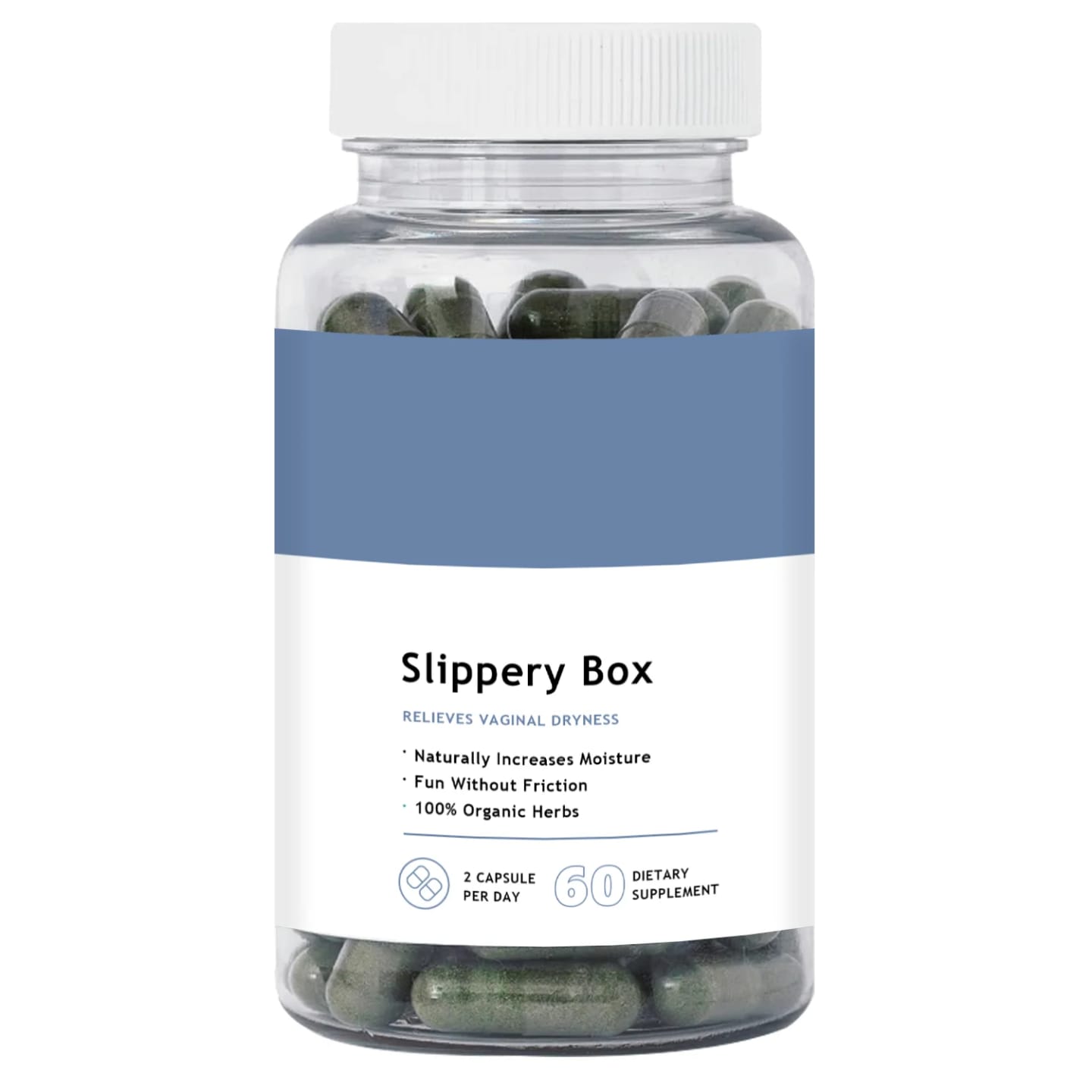 Slippery Elm Herbal Capsules – Natural Vaginal Moisture & Lubrication Support, Relieves Dryness, Soothes Irritation, Balances Feminine Health & Promotes Hormonal Comfort
