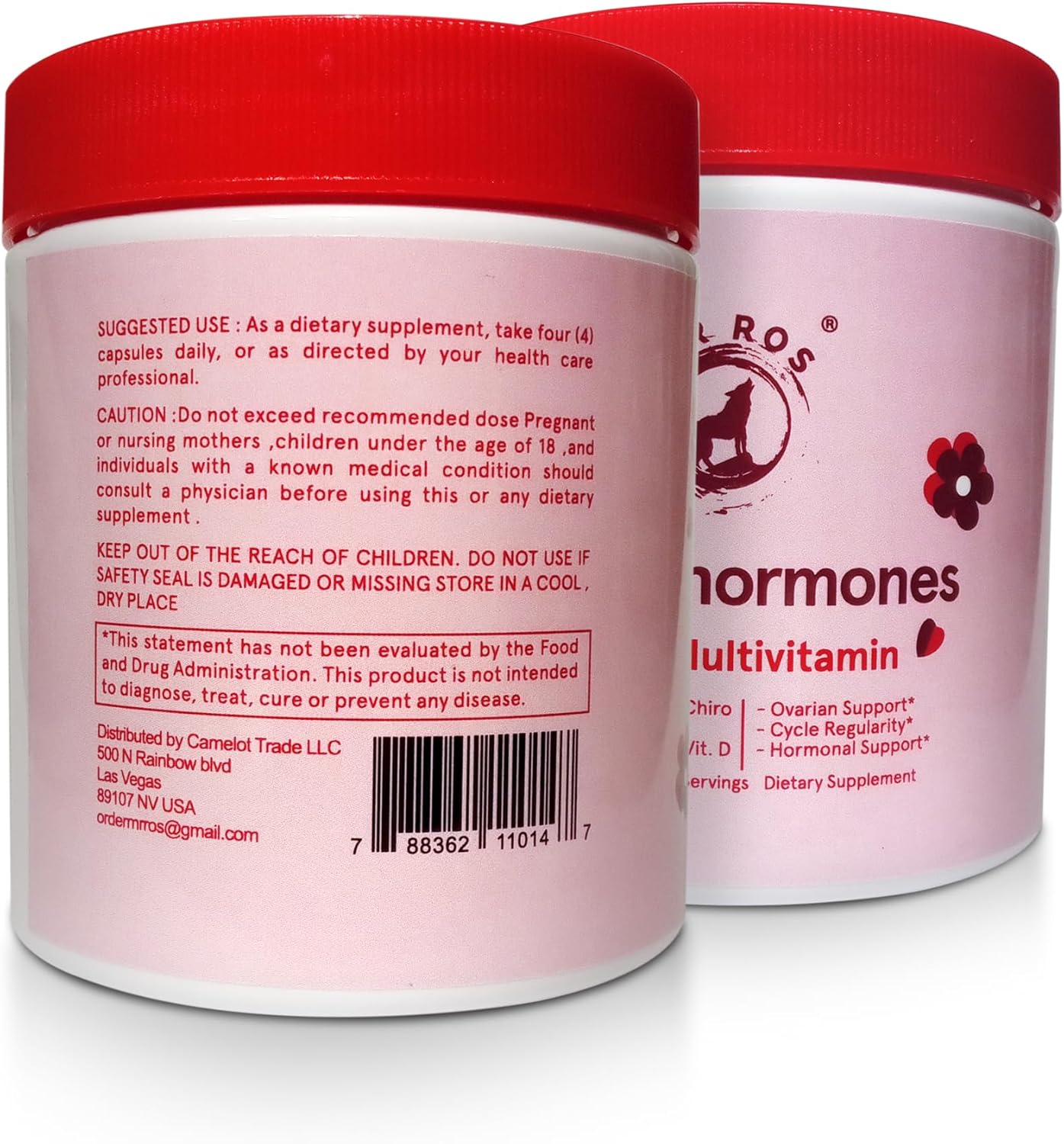Happy Hormones PCOS Support Multivitamin - 120 Capsules | Myo-Inositol, Chromium, Vitamin D | Hormonal Balance & Ovulation Support for Women