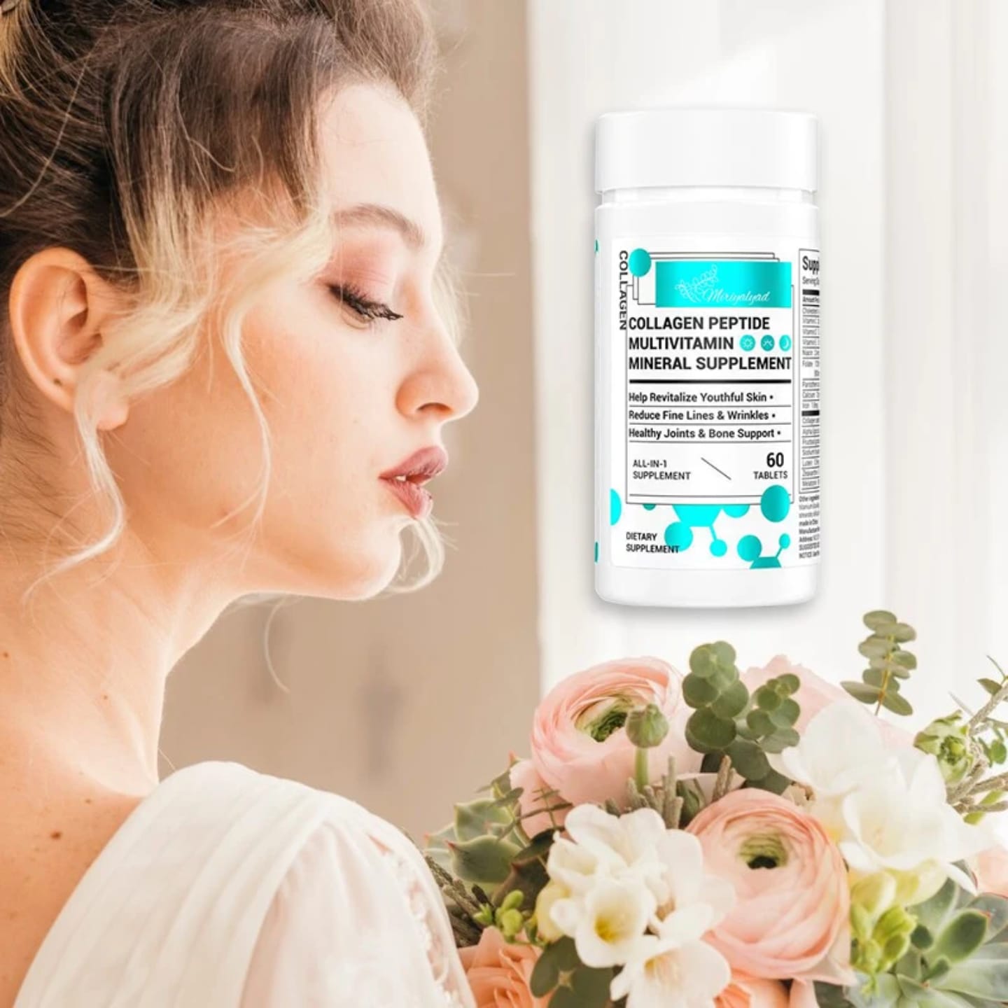 [OFFER] All-in-1 Collagen Peptide + Multivitamin & Mineral Supplement – Anti-Aging Skin Revitalizer, Fine Line Reduction & Joint Support (60 Tablets)