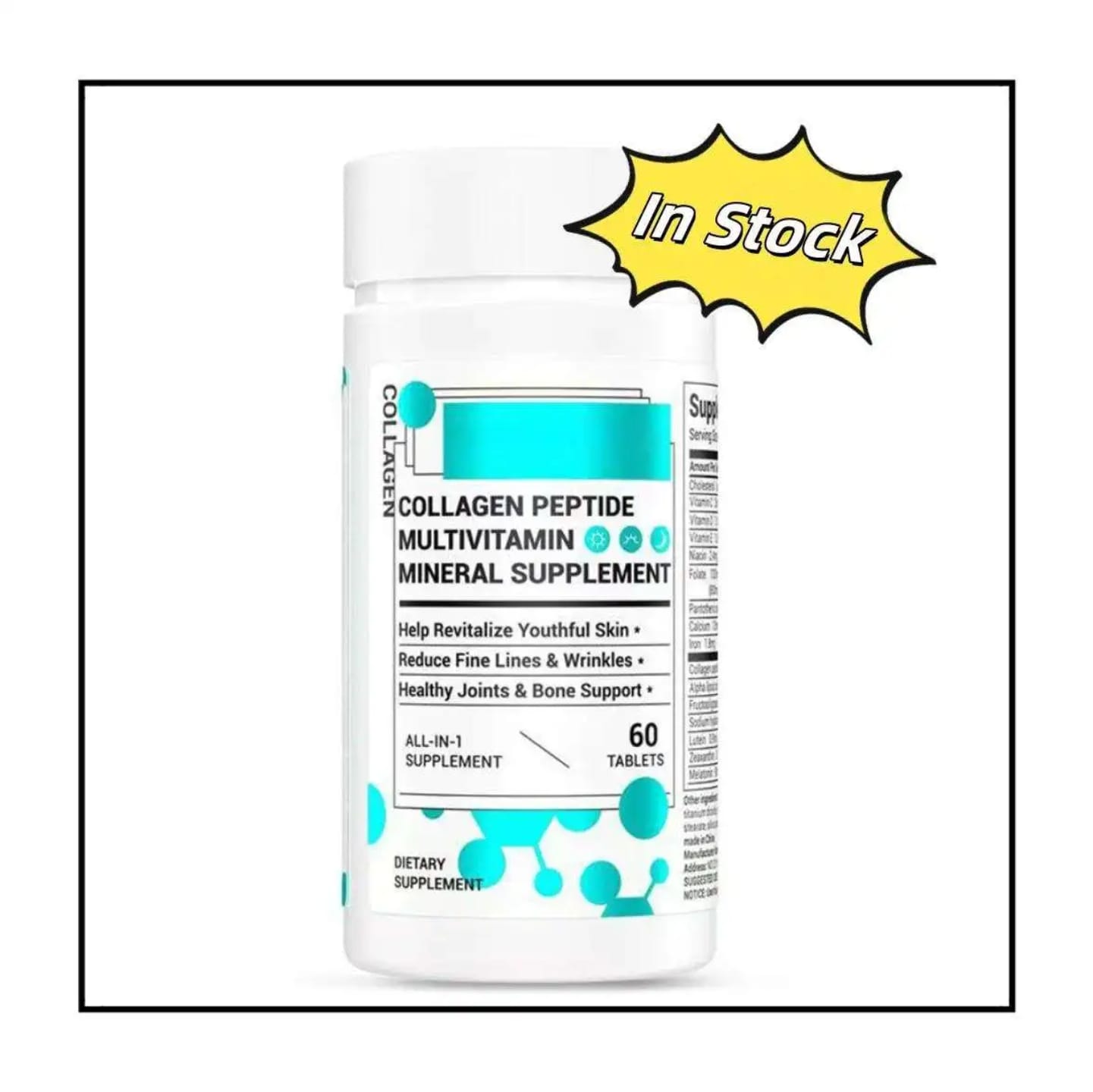 [OFFER] All-in-1 Collagen Peptide + Multivitamin & Mineral Supplement – Anti-Aging Skin Revitalizer, Fine Line Reduction & Joint Support (60 Tablets)