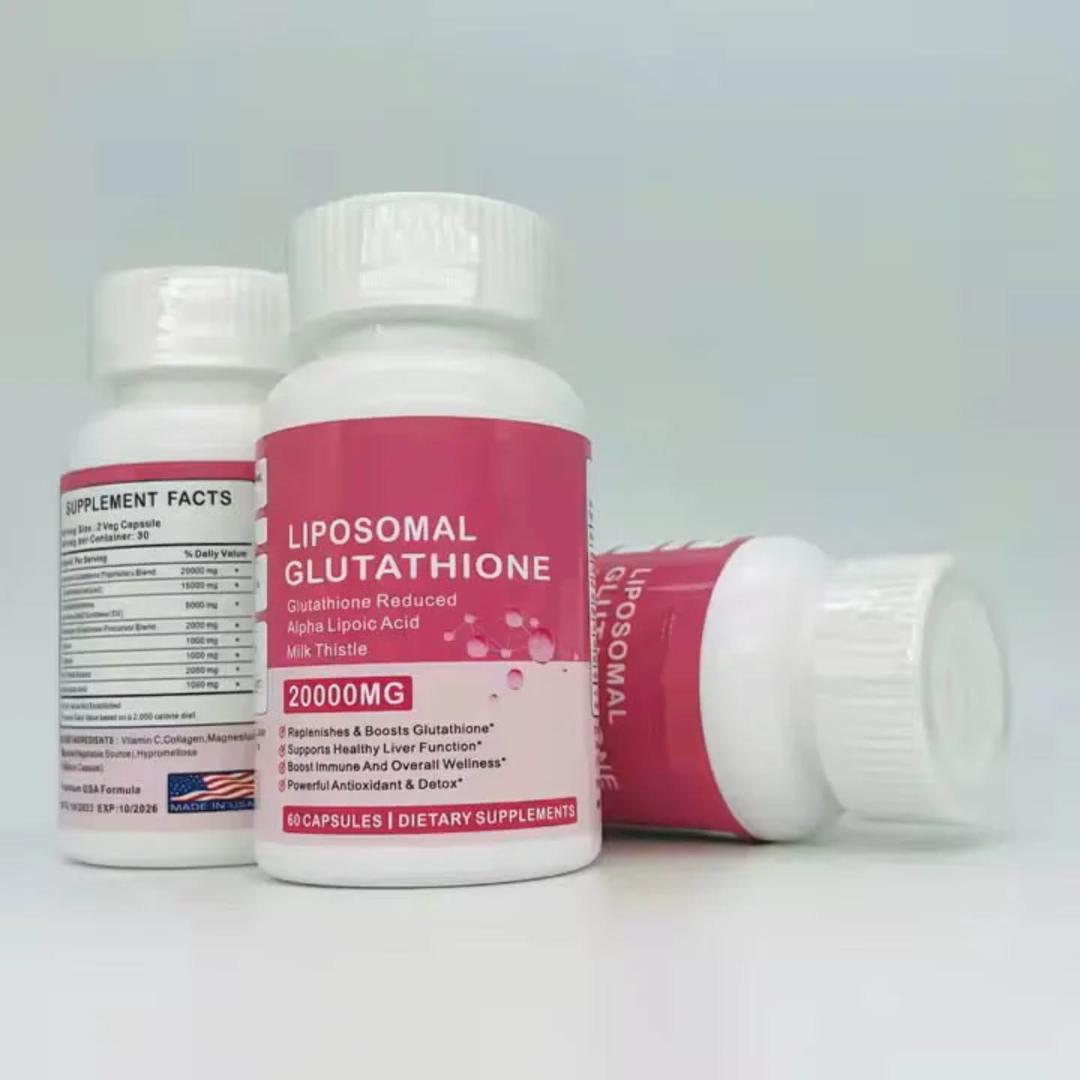 Liposomal Glutathione 30,000mg Capsules – Advanced Skin Brightening Supplement | Anti-Aging, Detox & Immune Booster | High Absorption Formula with Vitamin C & Collagen