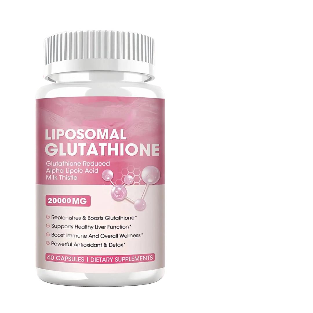 Liposomal Glutathione 30,000mg Capsules – Advanced Skin Brightening Supplement | Anti-Aging, Detox & Immune Booster | High Absorption Formula with Vitamin C & Collagen