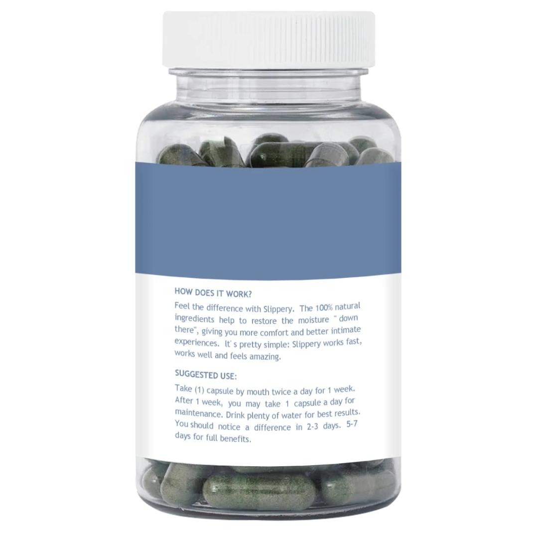 Slippery box Elm Vaginal wetness lubrication Care Capsules – Natural Feminine Health & Moisture Support | Balances pH, Fights Odor & Dryness, Enhances Freshness & Comfort | 100% Herbal Formula