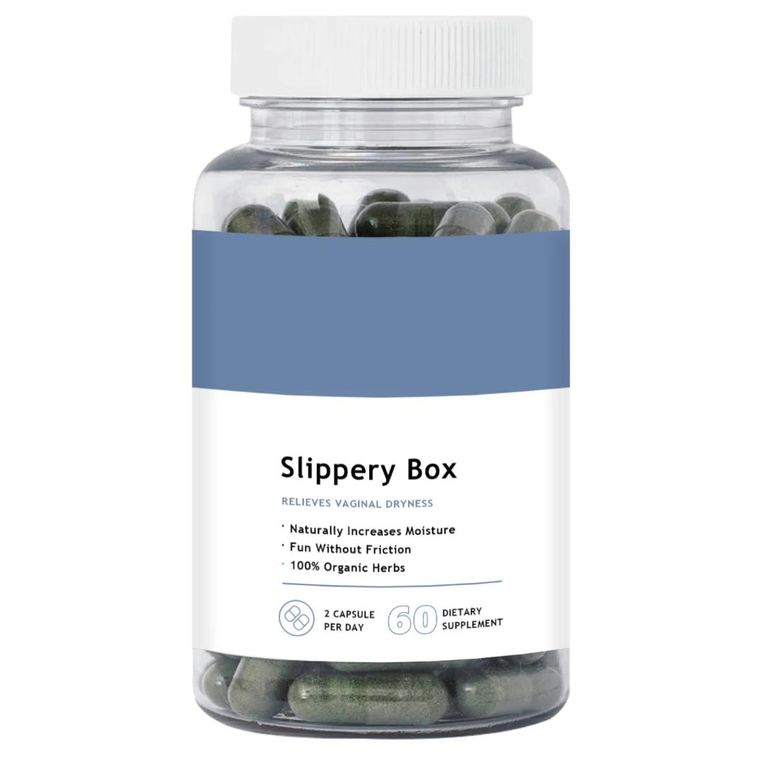 Slippery box Elm Vaginal wetness lubrication Care Capsules – Natural Feminine Health & Moisture Support | Balances pH, Fights Odor & Dryness, Enhances Freshness & Comfort | 100% Herbal Formula