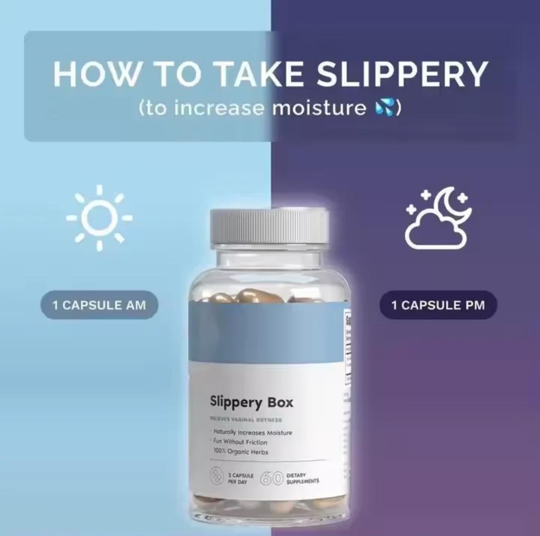 Slippery box Elm Vaginal wetness lubrication Care Capsules – Natural Feminine Health & Moisture Support | Balances pH, Fights Odor & Dryness, Enhances Freshness & Comfort | 100% Herbal Formula