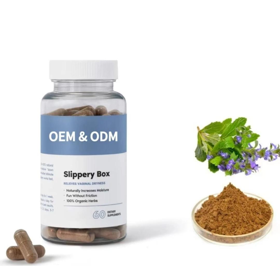 Slippery box Elm Vaginal wetness lubrication Care Capsules – Natural Feminine Health & Moisture Support | Balances pH, Fights Odor & Dryness, Enhances Freshness & Comfort | 100% Herbal Formula