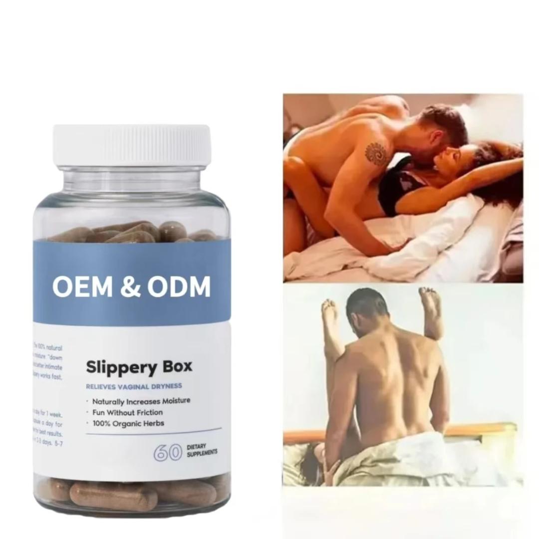 Slippery box Elm Vaginal wetness lubrication Care Capsules – Natural Feminine Health & Moisture Support | Balances pH, Fights Odor & Dryness, Enhances Freshness & Comfort | 100% Herbal Formula