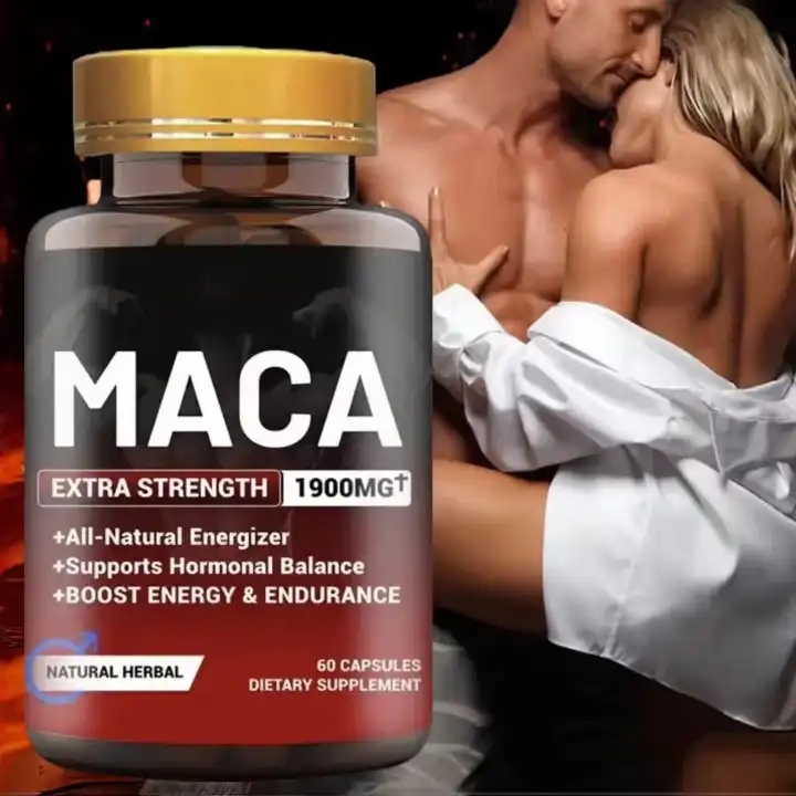 1900mg Maca Root Powder Extract Capsules for Energy, hormones balance, Immunity & Libido Support 60 Capsules