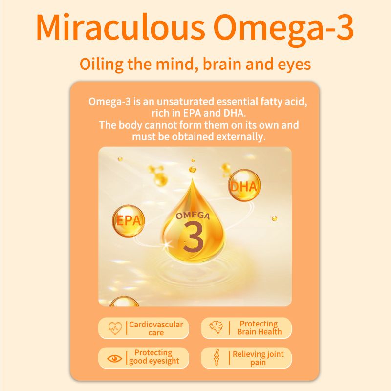 Omega 3 Fish Oil 1200mg 300 Softgels – High Potency EPA 720mg + DHA 480mg for Heart Health, Brain Function, Eye Health & Joint Support
