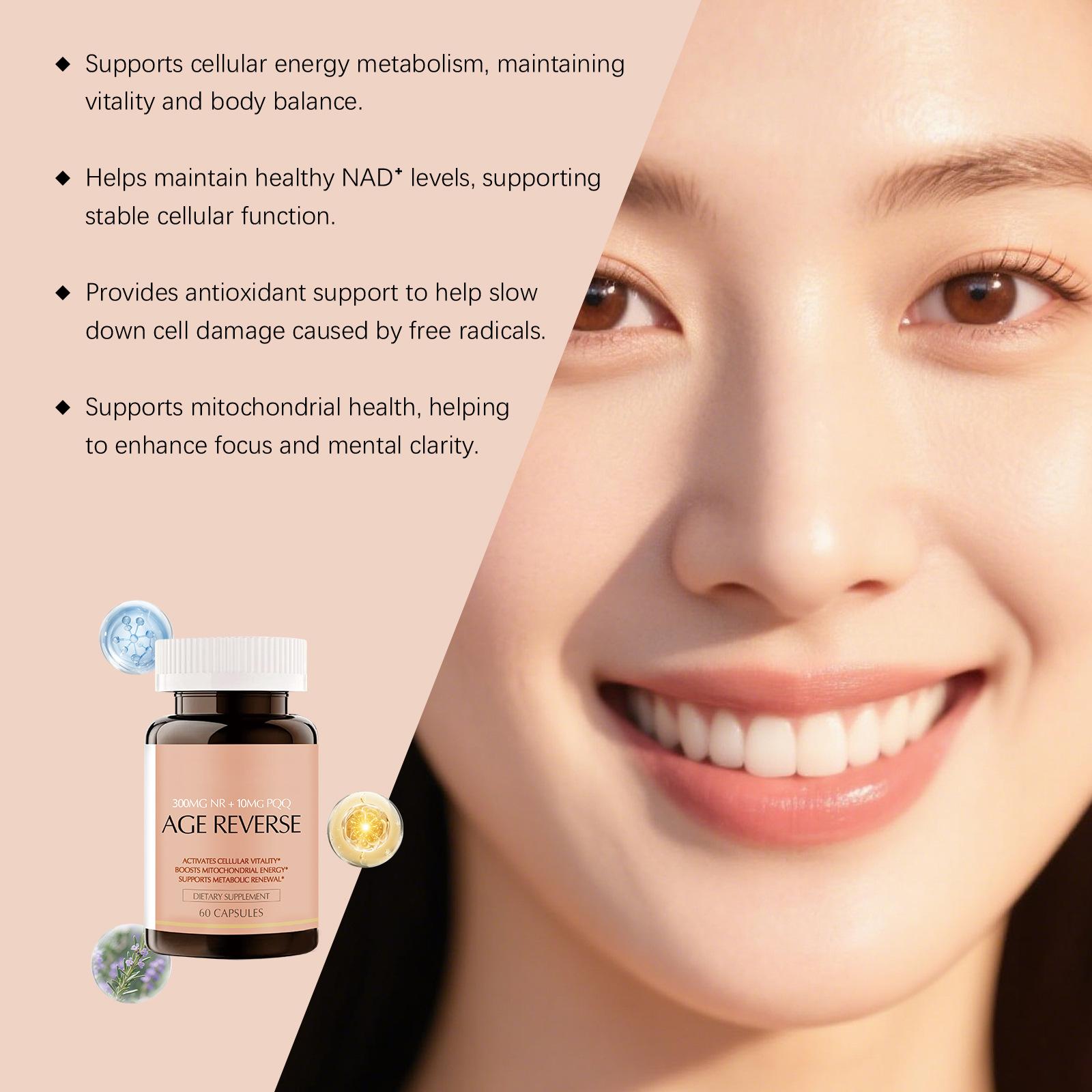 [OFFER] Bushaid Age Reverse (60 Caps) – NR 300mg + PQQ 10mg Cellular Vitality – Anti-Aging, Mitochondrial Energy & Brain Health Booster
