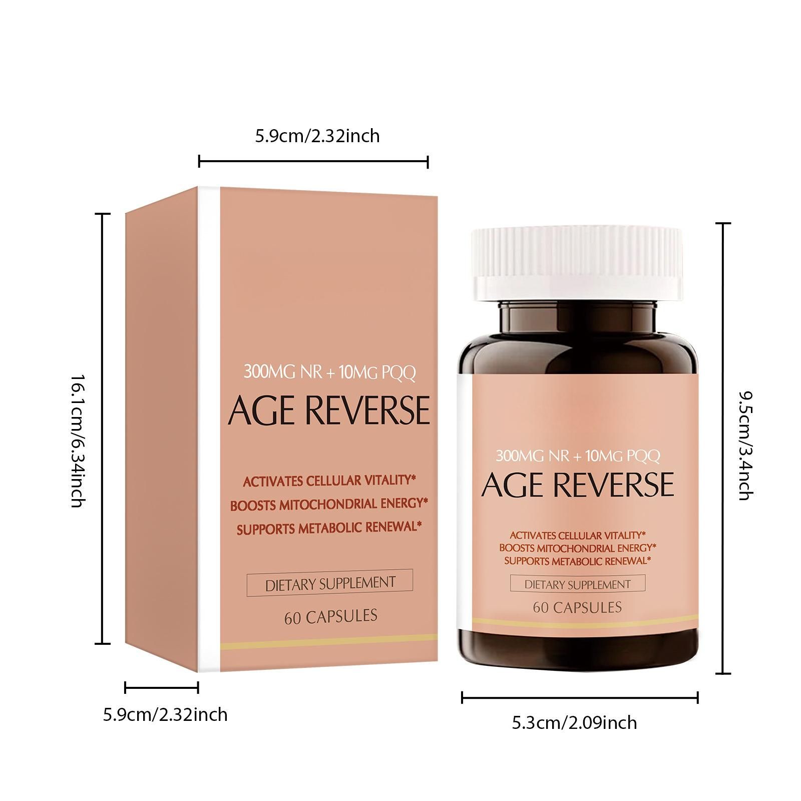 [OFFER] Bushaid Age Reverse (60 Caps) – NR 300mg + PQQ 10mg Cellular Vitality – Anti-Aging, Mitochondrial Energy & Brain Health Booster