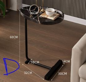 Coffee Table, Simple Movable Mini Side Table, Light Luxury Living Room Sofa and Coffee Table, Simple Assembling Corner Table