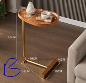 Coffee Table, Simple Movable Mini Side Table, Light Luxury Living Room Sofa and Coffee Table, Simple Assembling Corner Table