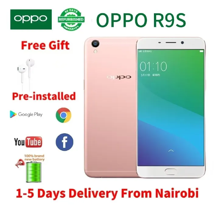 Refurbished OPPO R9S (F1s, F1, f1plus) - 5.5'', 64GB + 4GB, 3350mAh 16mp + 16mp, 4G dual sim Original OLED smart phones
