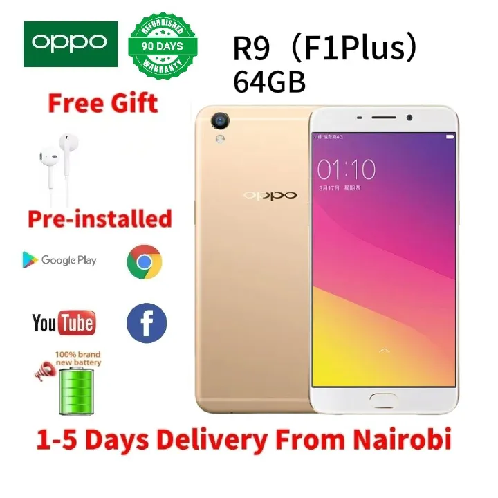 Refurbished OPPO R9S (F1s, F1, f1plus) - 5.5'', 64GB + 4GB, 3350mAh 16mp + 16mp, 4G dual sim Original OLED smart phones