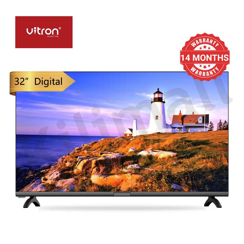 Vitron 32 inch Frameless Television HTC 3218 LED Digital TV DVBT2 1G+8G