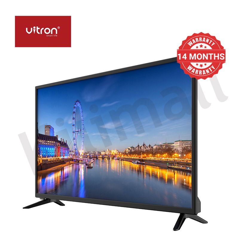 Vitron 40 Inch Smart TV HTC4068S Android 11 Smart LED HD Television Youtube Netflix AC Input USB HDMI Multifunctional Frameless TV DVB-T2 1G+8G