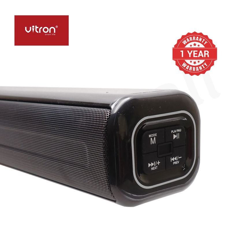 Vitron 2.1CH V52SB Wired Soundbar System with AUX USB Bluetooth Speaker System Home Audio Rich Bass 8000W