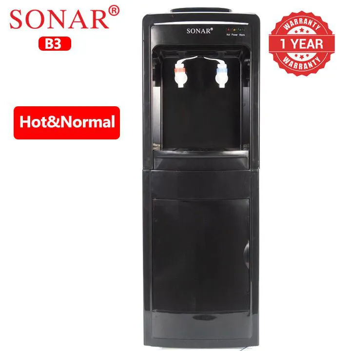 Sonar B3 Hot and Normal Standing Water Dispenser with Storage Cabinet Household Appliance