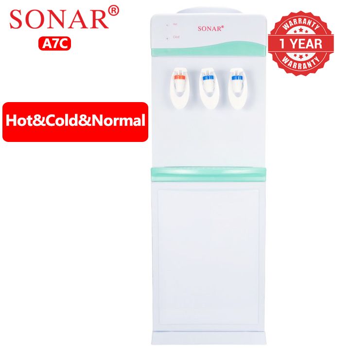 Sonar A7C Hot and Cold and Normal  Free standing water dispenser water dispensers household White