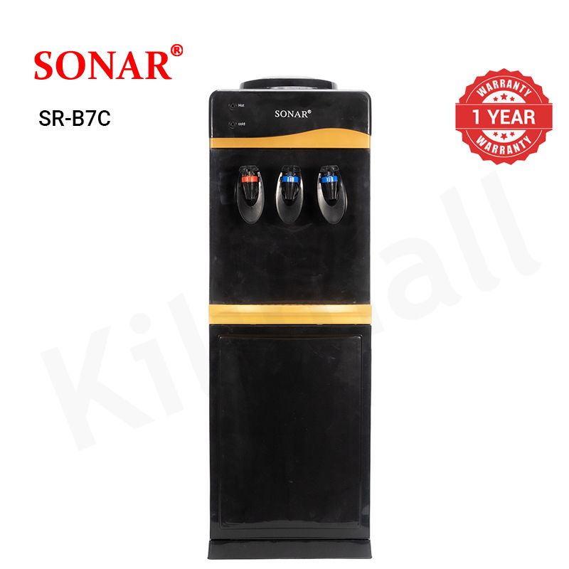 Sonar Top Loading Hot & Cold & Normal Water Dispenser Freestanding Water Cooler with Push Tap SR-A7C/SR-B7C