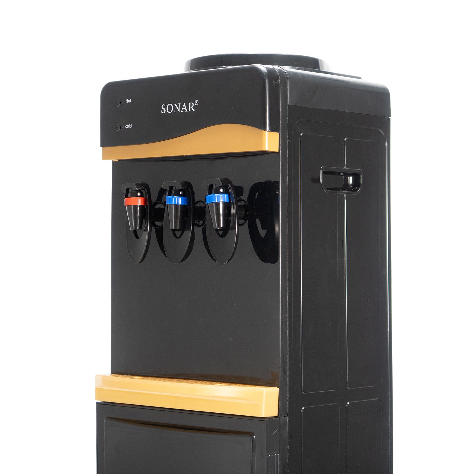 Sonar Top Loading Hot & Cold & Normal Water Dispenser Freestanding Water Cooler with Push Tap SR-A7C/SR-B7C