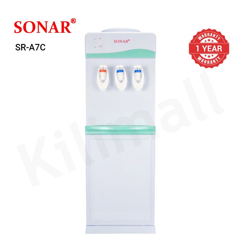 Sonar Top Loading Hot & Cold & Normal Water Dispenser Freestanding Water Cooler with Push Tap SR-A7C/SR-B7C