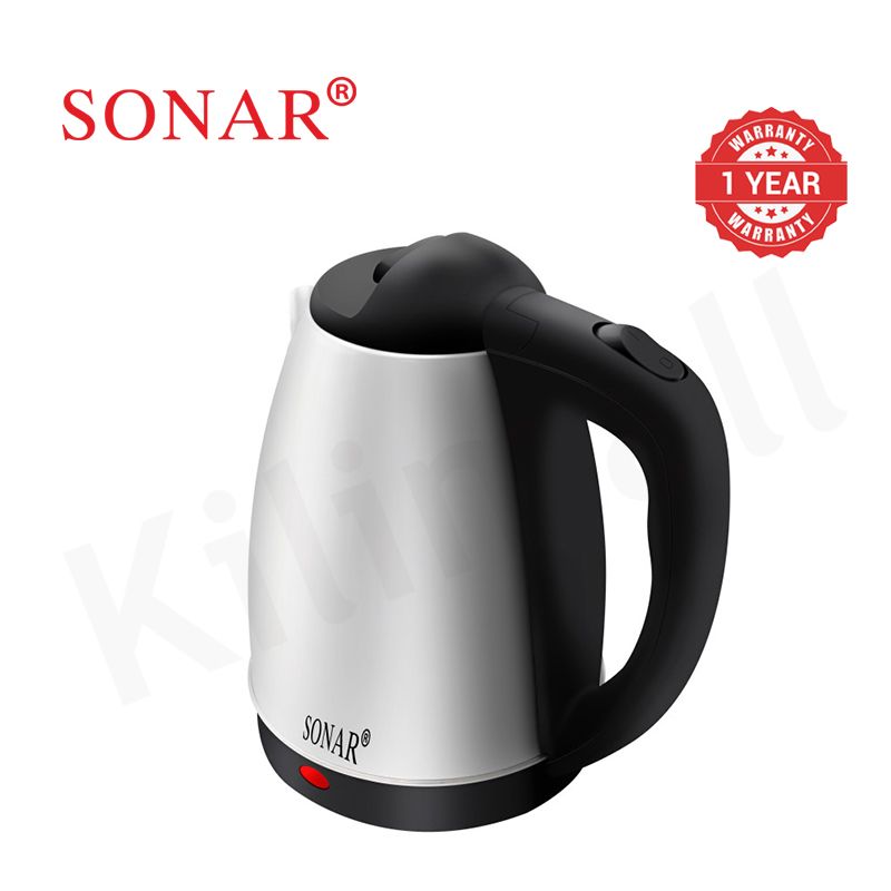 【Special Offer】Sonar 1.8L 1.5M Power Cord 1500W Stainless Steel Electric Kettle Energy Efficient Heater Jug Cordless Electric Kettle SR-X1