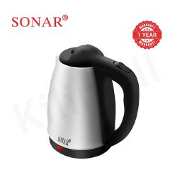 Sonar 1.25M Power Cord 1500W Stainless Steel Electric Kettle Energy Efficient Heater Jug Cordless Electric Kettle SR-X1