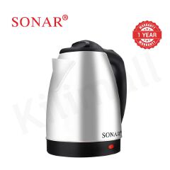 Sonar 1.25M Power Cord 1500W Stainless Steel Electric Kettle Energy Efficient Heater Jug Cordless Electric Kettle SR-X1