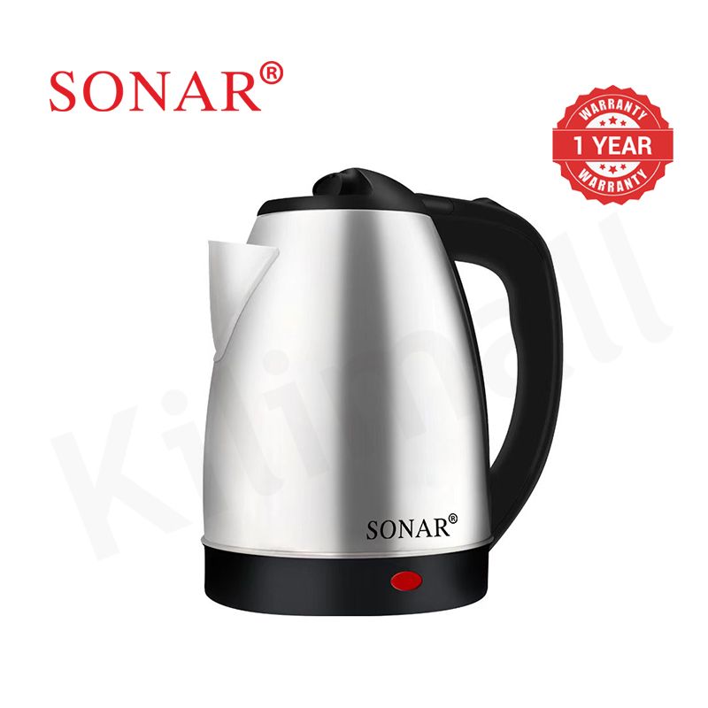 【Special Offer】Sonar 1.8L 1.5M Power Cord 1500W Stainless Steel Electric Kettle Energy Efficient Heater Jug Cordless Electric Kettle SR-X1