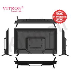 Vitron 32 Inch QLED TV Frameless Smart TV HD Netflix TV HTC3288QS Youtube Television DVB-T2 Android 16 AC Energy Saving Television 1G+8G