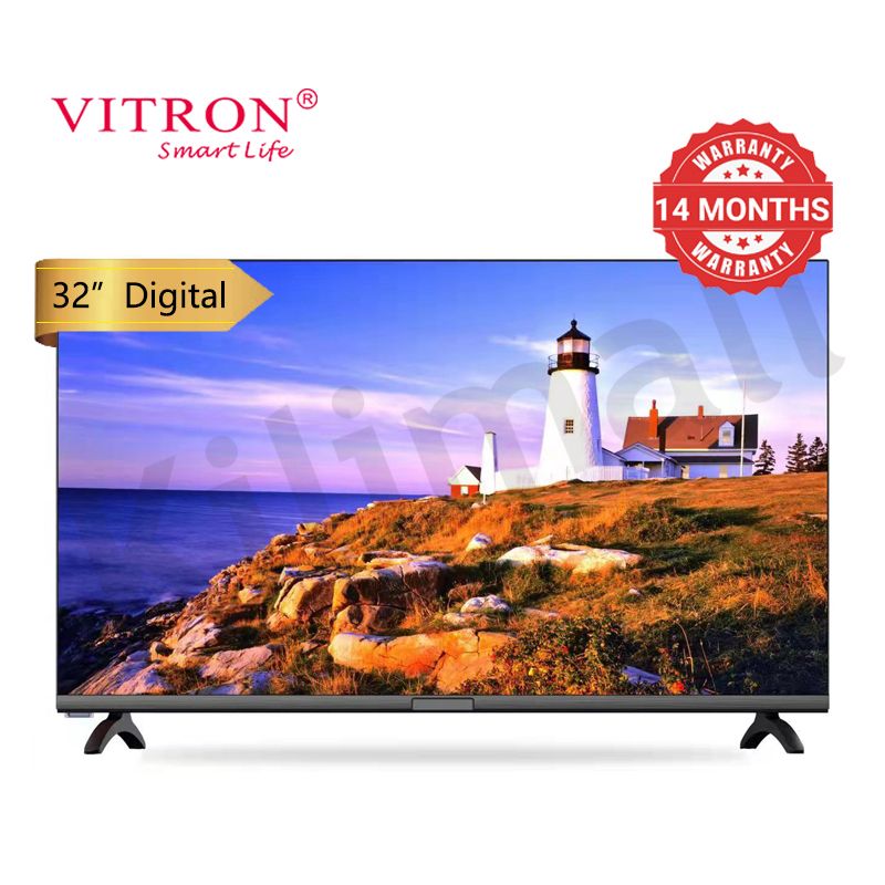 Vitron 32 inch Frameless Television HTC 3218 LED Digital TV DVBT2 1G+8G