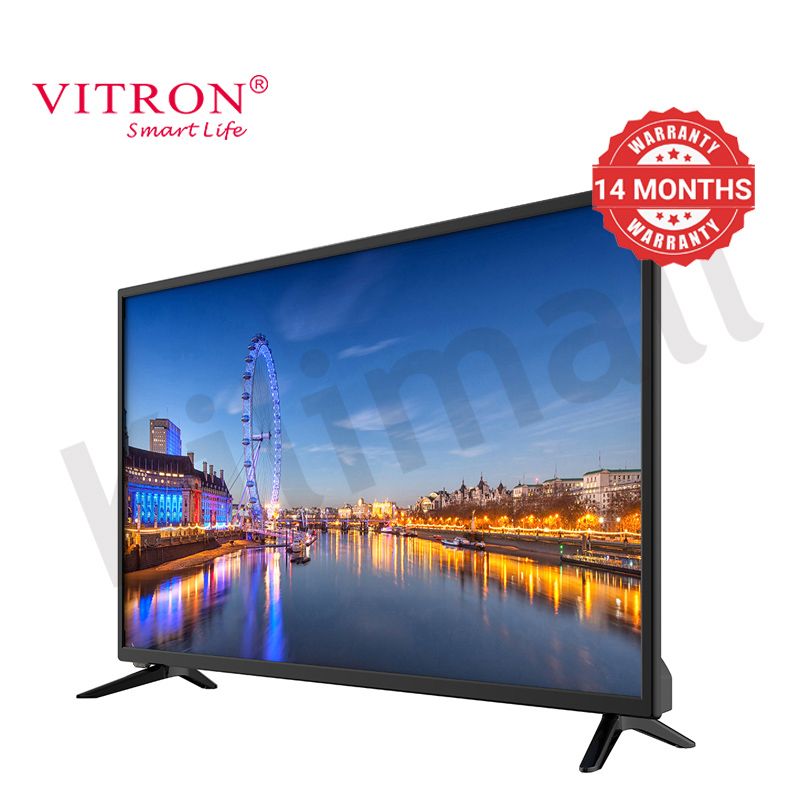 Vitron 40 Inch Smart TV HTC4068S Android 11 Smart LED HD Television Youtube Netflix AC Input USB HDMI Multifunctional Frameless TV DVB-T2 1G+8G