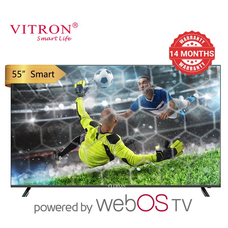 Vitron 55 Inch Smart TV 4K UHD TV HTC5588USWO WebOS LED TV Bluetooth Frameless Television 2G+9G DVB-T2