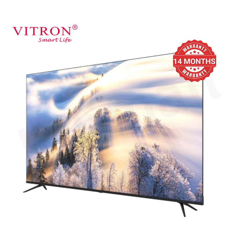 Vitron 75 inch Smart TV 4K UHD TV WebOS LED TV Bluetooth Frameless Television 2G+8G DVB-T2 HTC 7588USWO