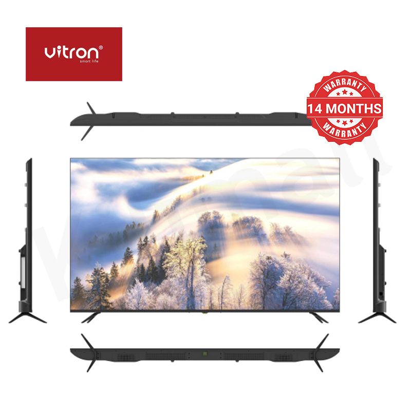 Vitron 75 inch Smart TV 4K UHD TV WebOS LED TV Bluetooth Frameless Television 2G+8G DVB-T2 HTC 7588USWO