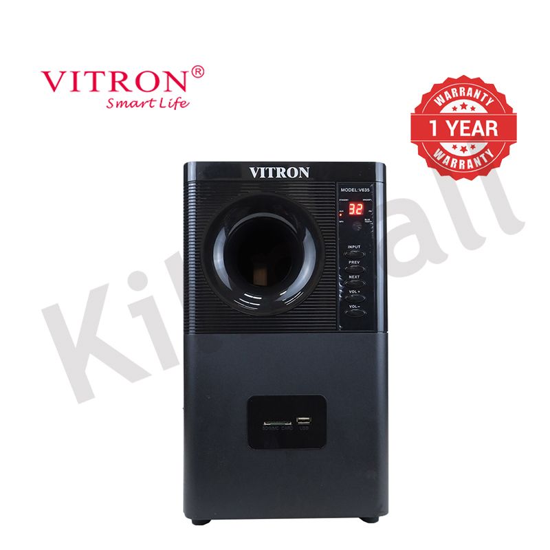 Vitron 3.1CH Multimedia X-Bass Speaker System Home Theatre System AC/DC Subwoofer Bluetooth Woofer USB/SD/FM Home Audio System with Remote Control V635