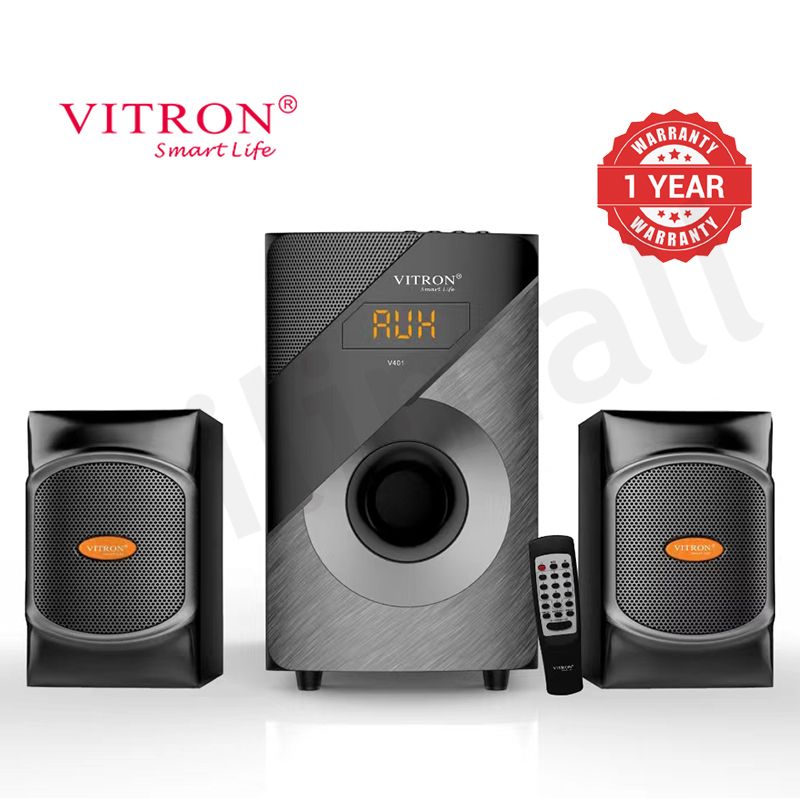 Vitron 2.1CH Multimedia Bluetooth Woofer Home Audio System Speaker System AC/DC Subwoofer 5000W with Remote Control V401