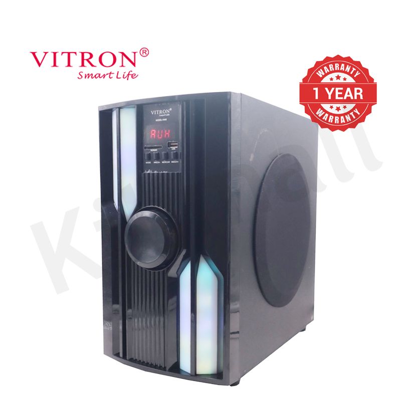 Vitron 3.1CH V646 X-Bass Home Theatre System AC/DC Bluetooth Woofer Speaker System Subwoofer Home Audilo System USB SD MP3 FM Radio 10000W
