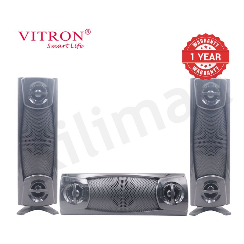 Vitron 3.1CH V646 X-Bass Home Theatre System AC/DC Bluetooth Woofer Speaker System Subwoofer Home Audilo System USB SD MP3 FM Radio 10000W